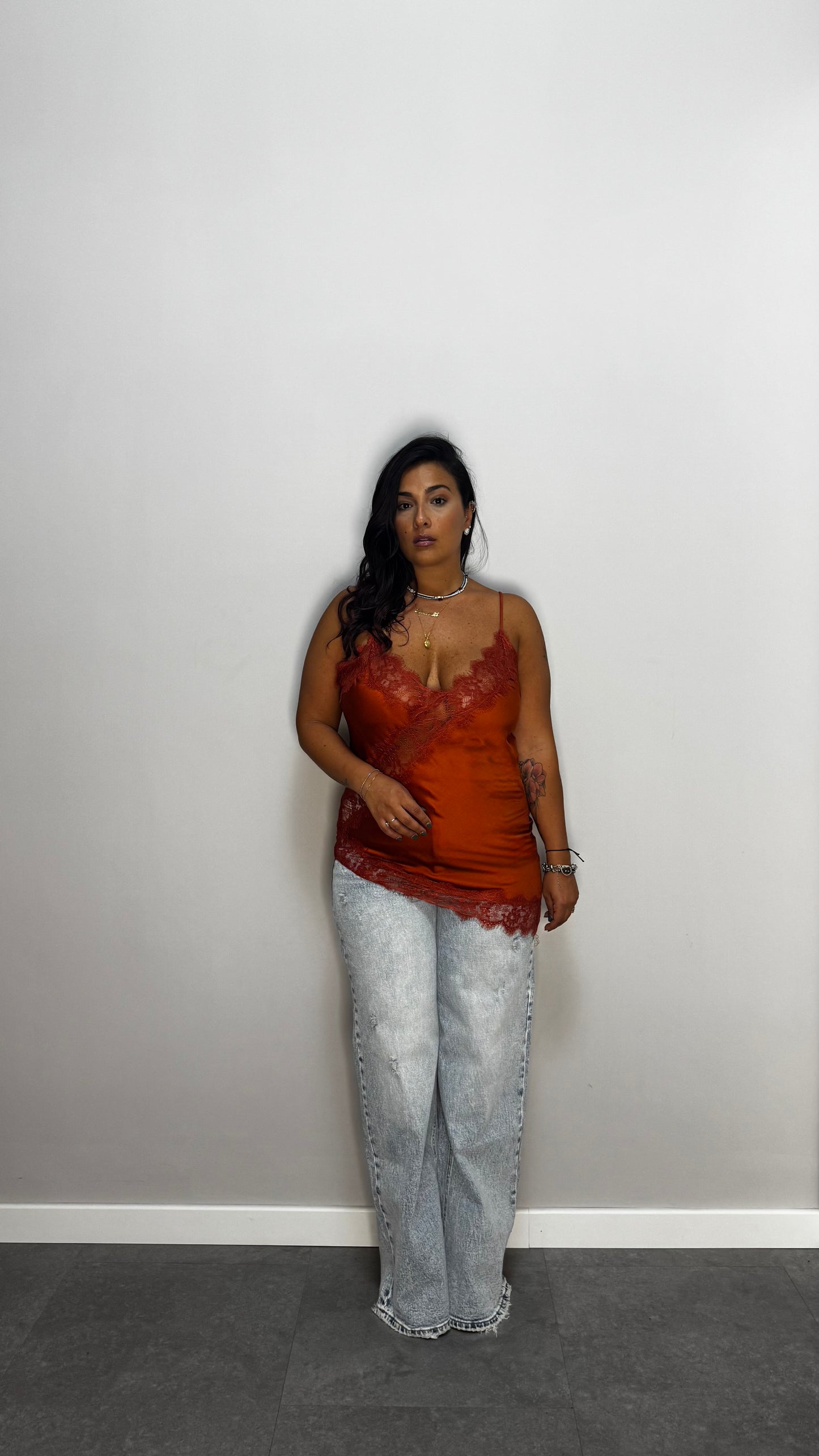 Top Camelia Arancio 7805