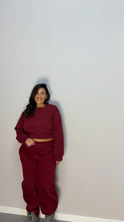 Tuta Cleo Bordeaux Felpata 43770/784