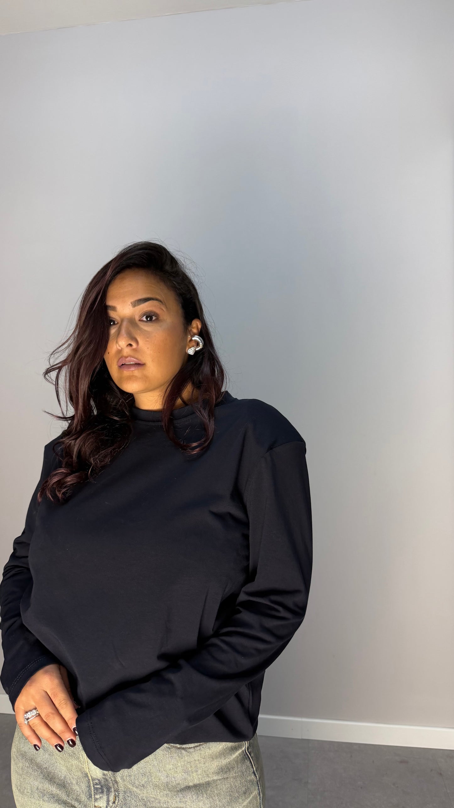 T-shirt Helena Blu con spalline F0638