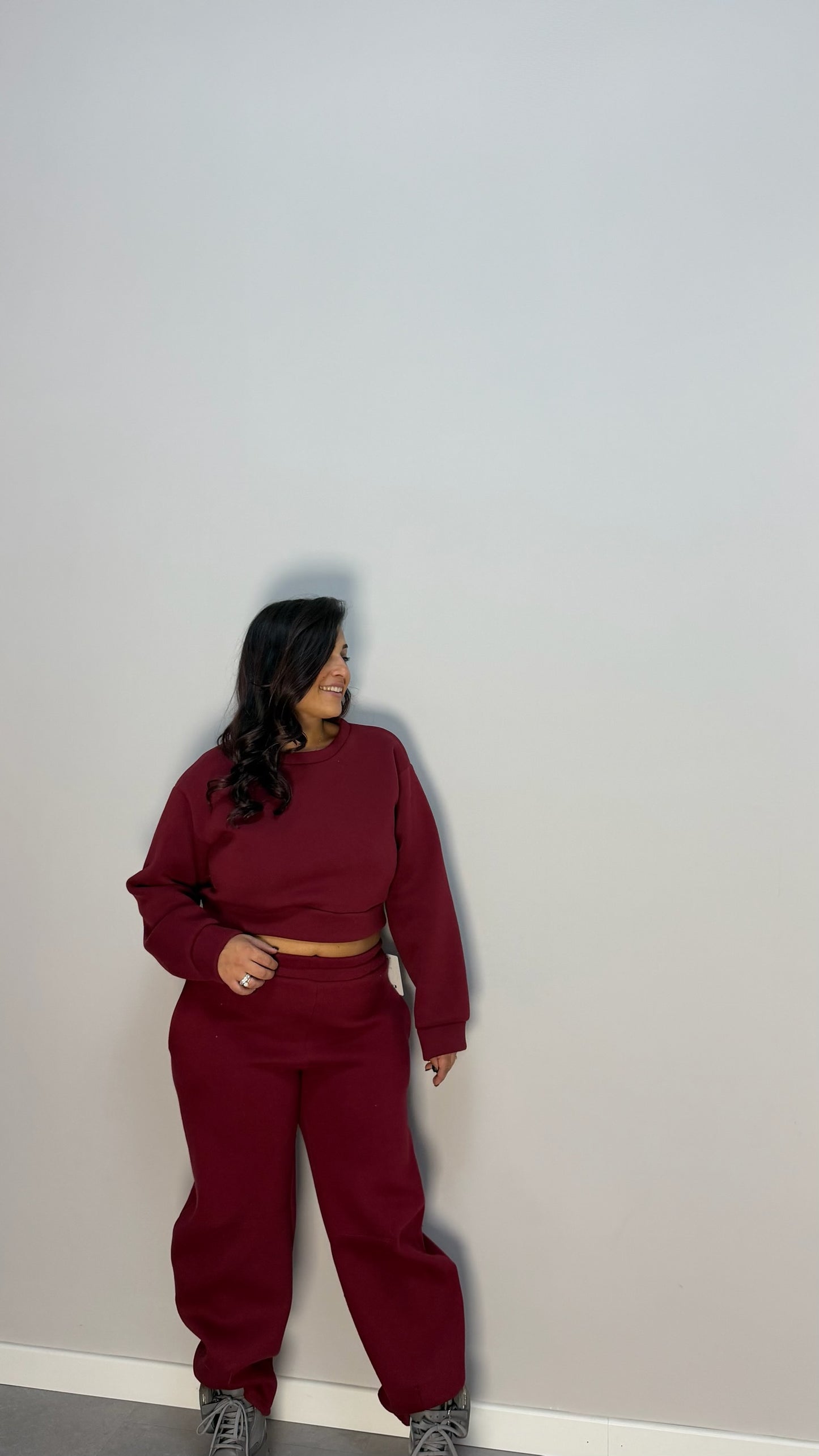 Tuta Cleo Bordeaux Felpata 43770/784