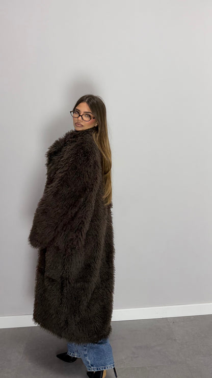 Ecofur Mongolia Marrone Lunga 66056