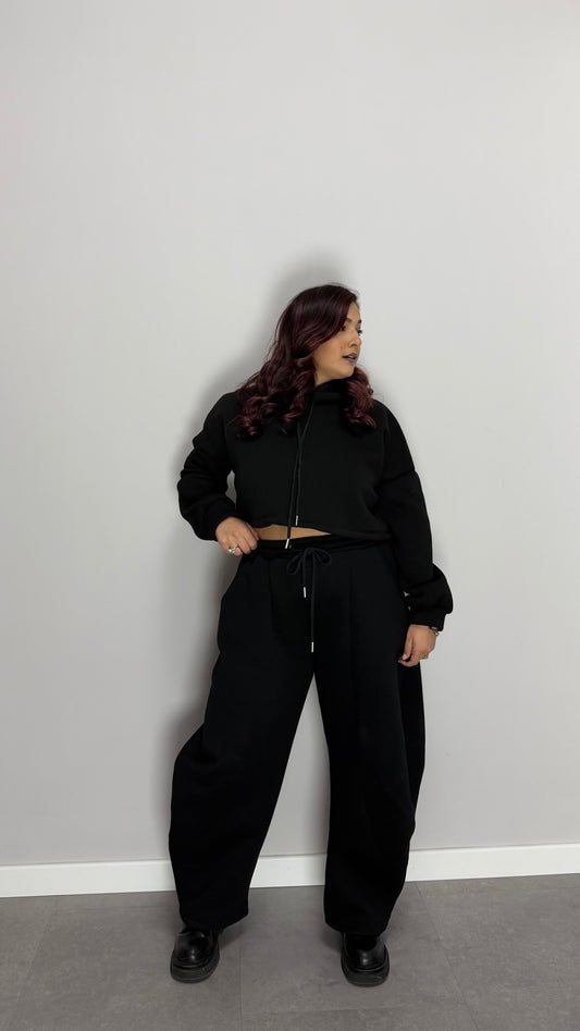 Pantalone in Tuta Felpato BellaBalloon Nero MAR66685