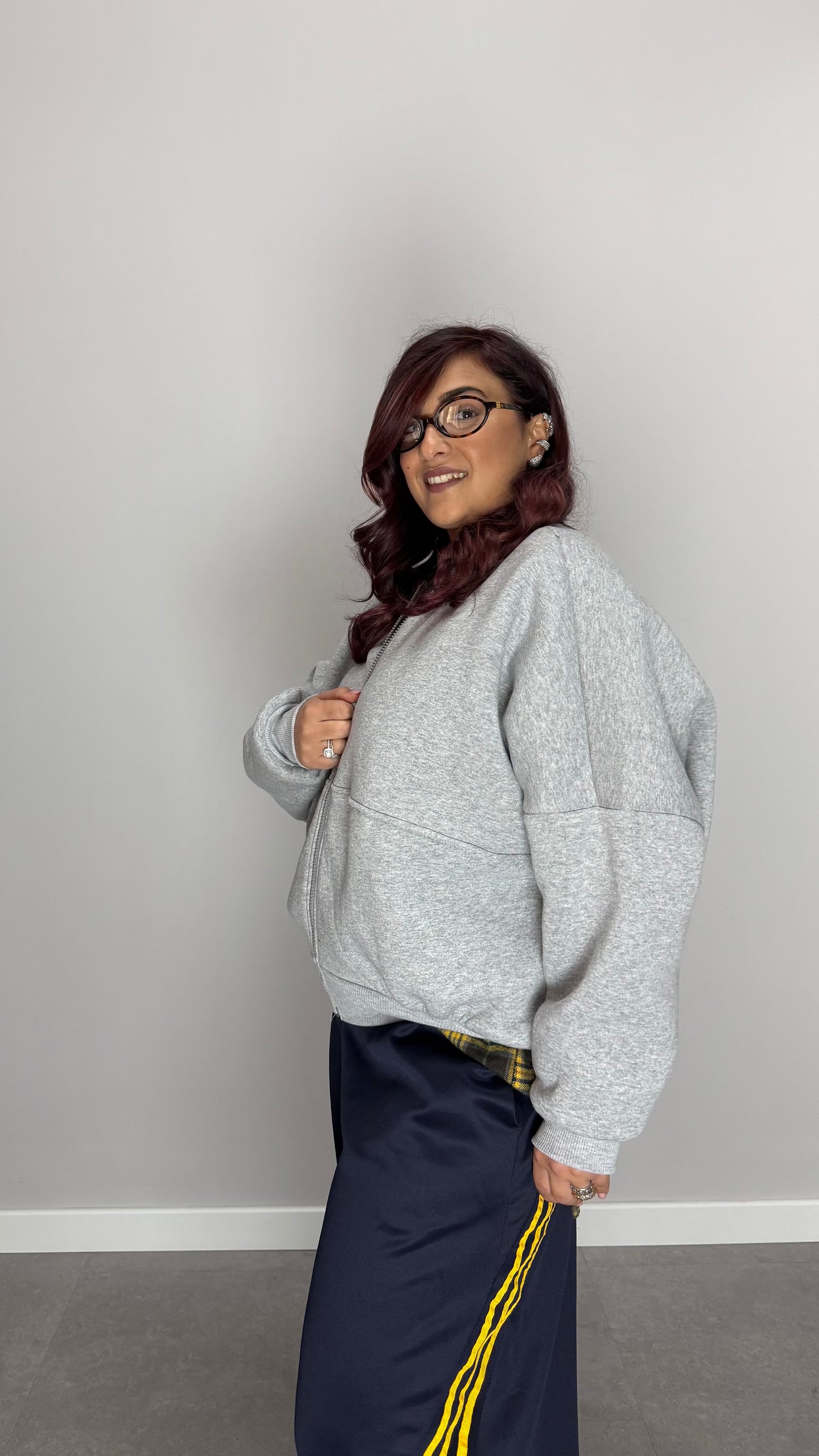 Felpa Grey Mood Zip 97032