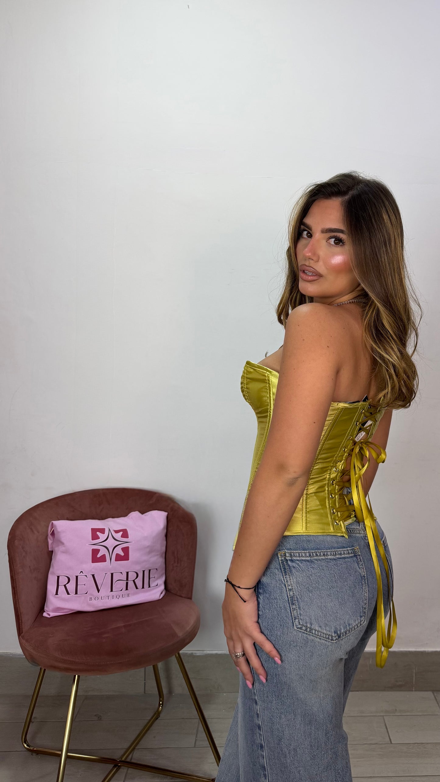 Top Corsetto Blair Giallo 6908