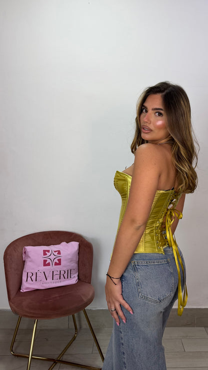 Top Corsetto Blair Giallo 6908