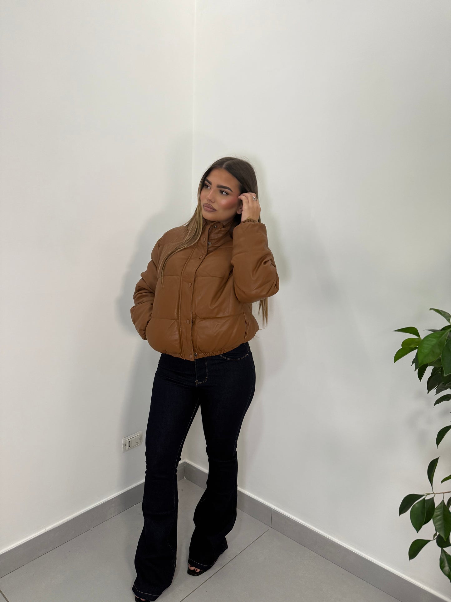 Bomber Bomi Ecopelle Marrone 21216