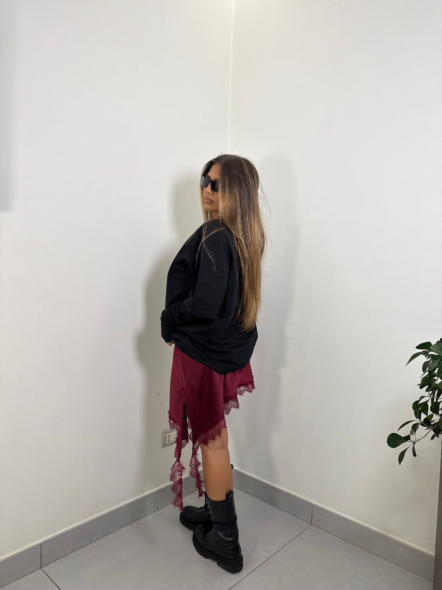 Gonna Mini romance bordeaux 14287