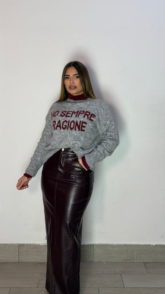 Gonna Bed Romance In Pelle Bordeaux 9150