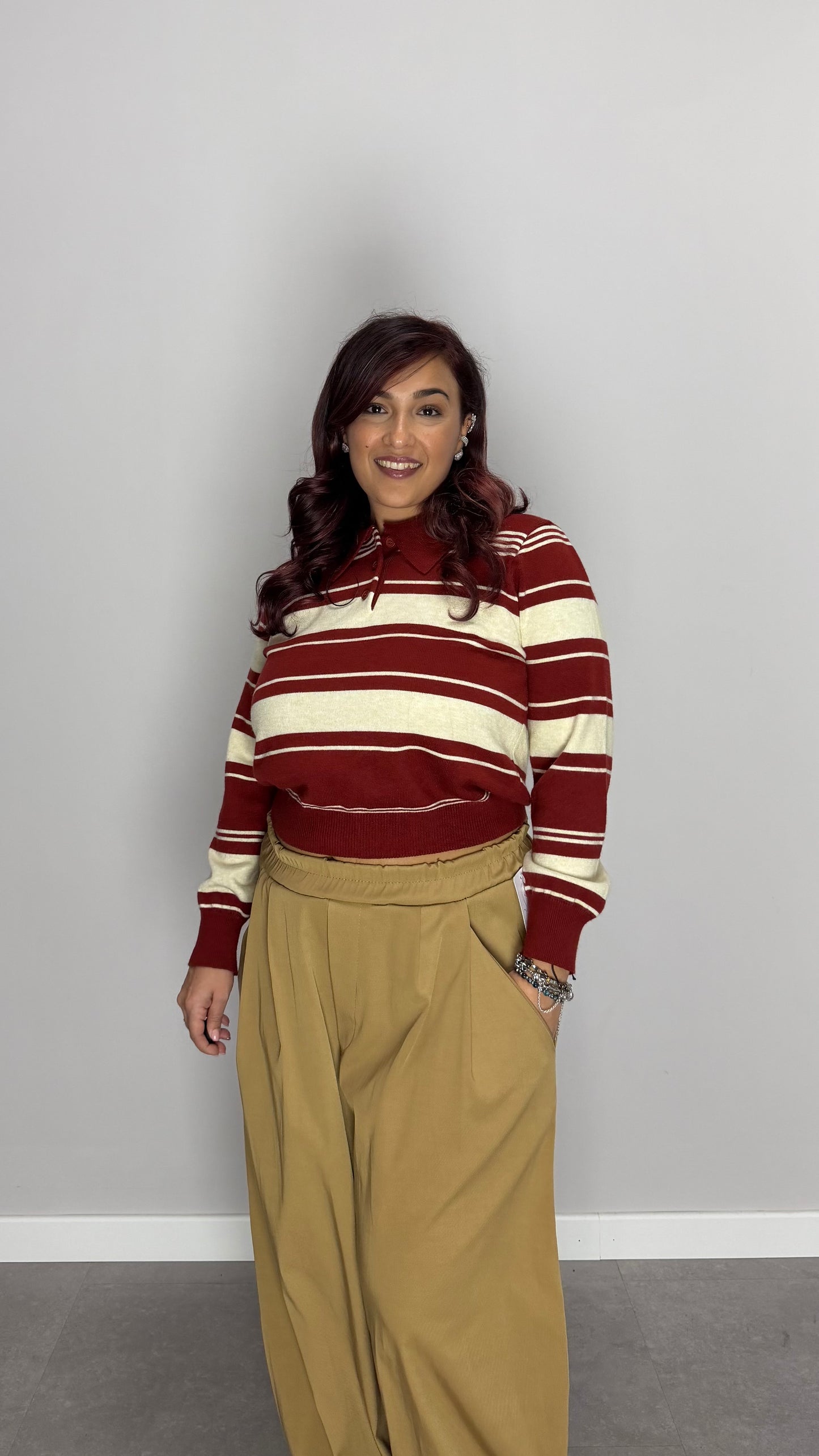 Pull Righetta a polo Rossa AND2517