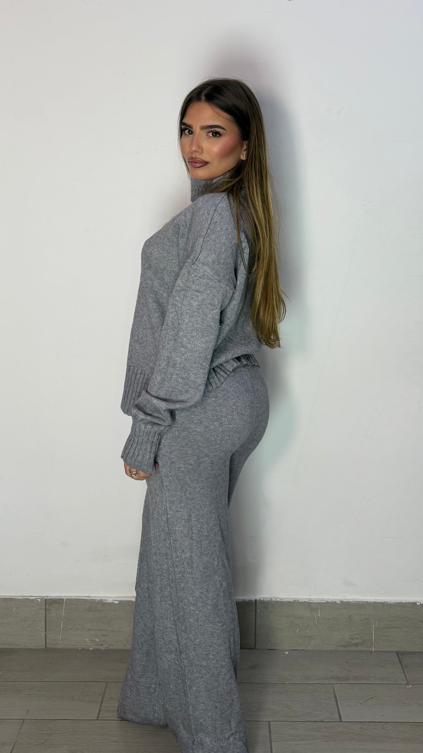 Coordinato Lovely 2.0 Grigio in Lana AL016