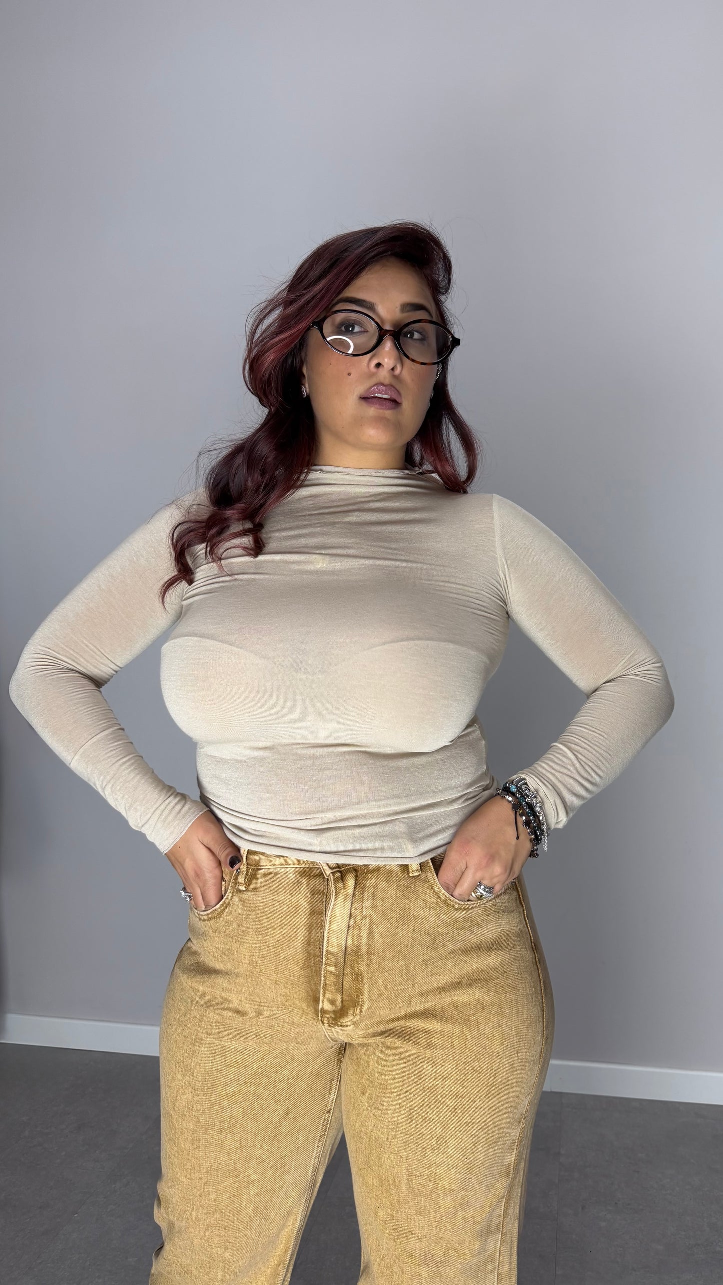 Shirt Velatissime Cashmere Beige 28150