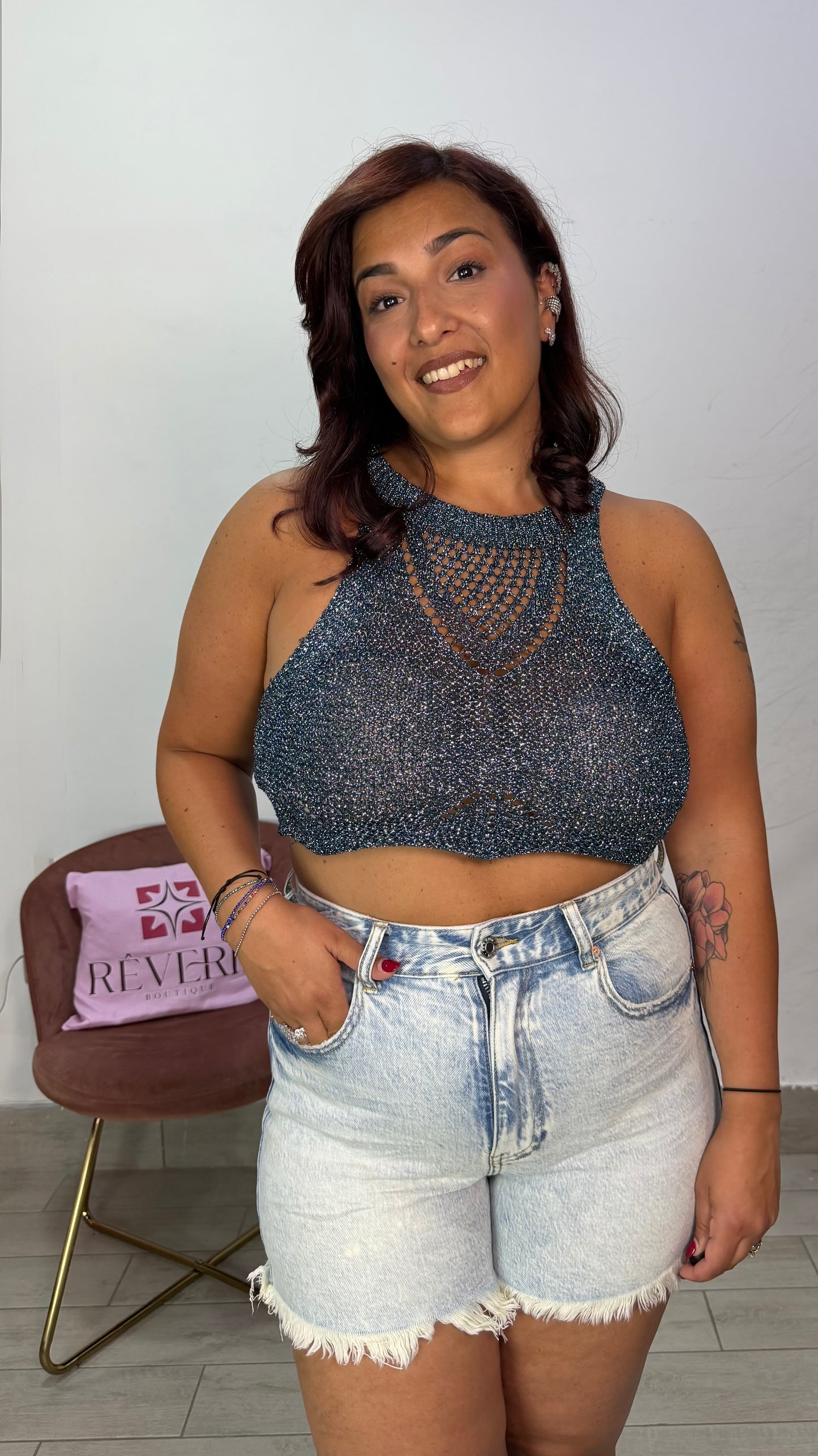 Top Dalia Ottanio ad uncinetto 23395