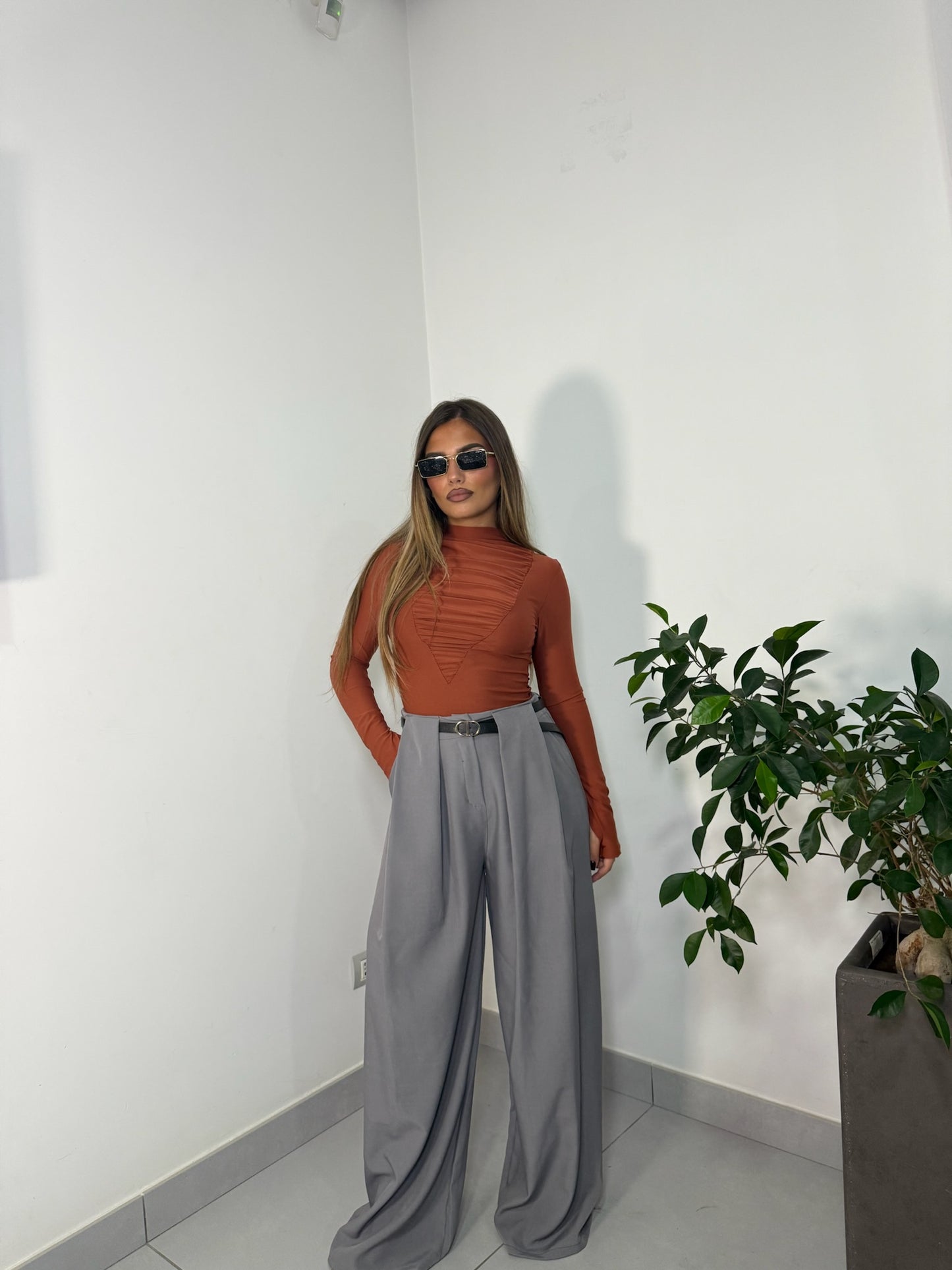 Pantalone Iconico Grigio 18186