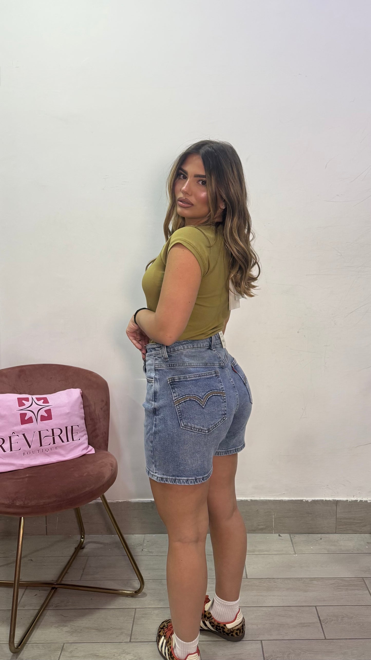 Jeans Shorts Levia in Denim con tasche MP2268
