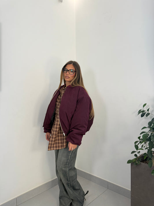 Giubotto Bomber Bordeaux Assoluto Lumina L9402