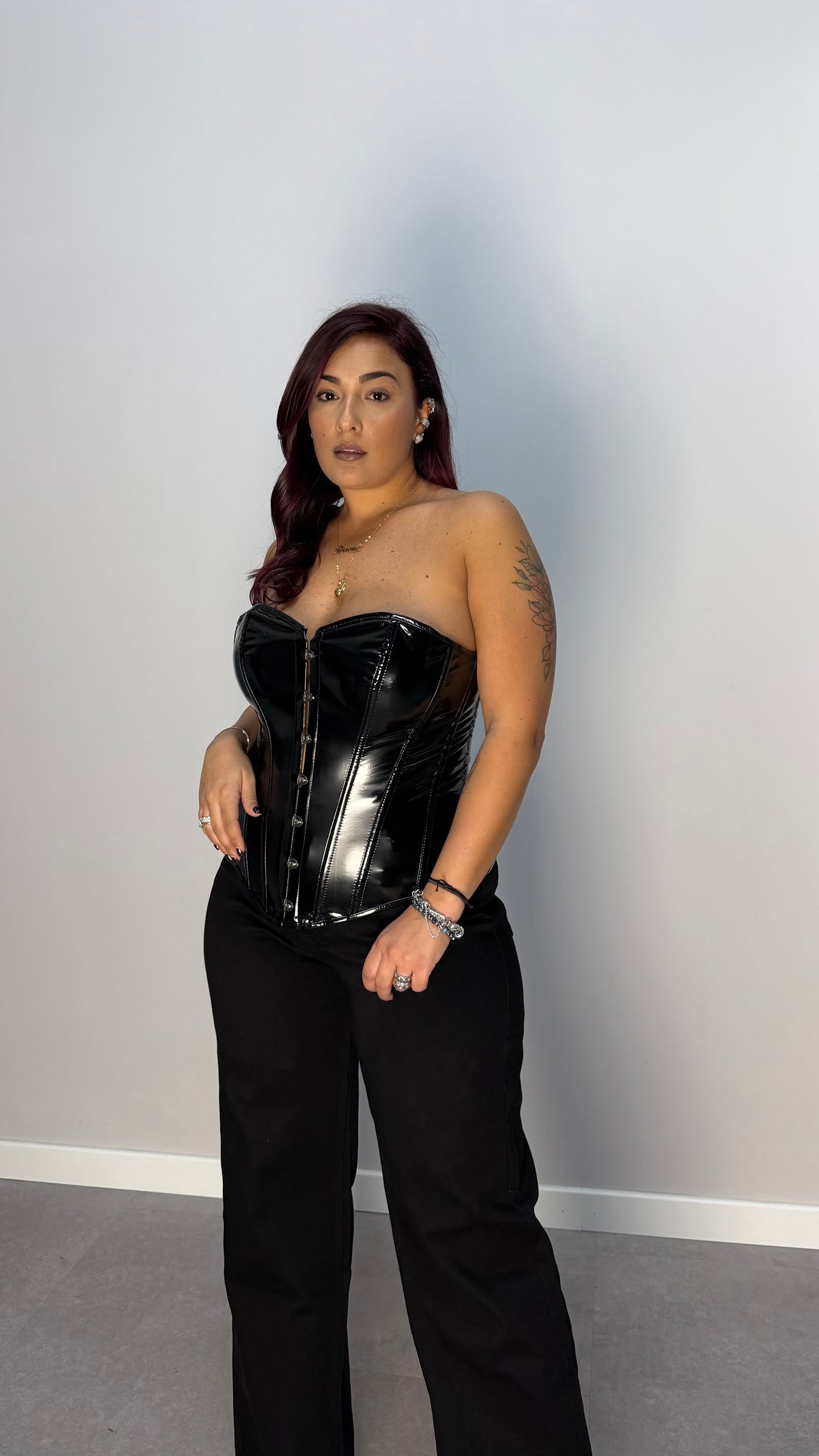 Top Black Widow steccato 3033