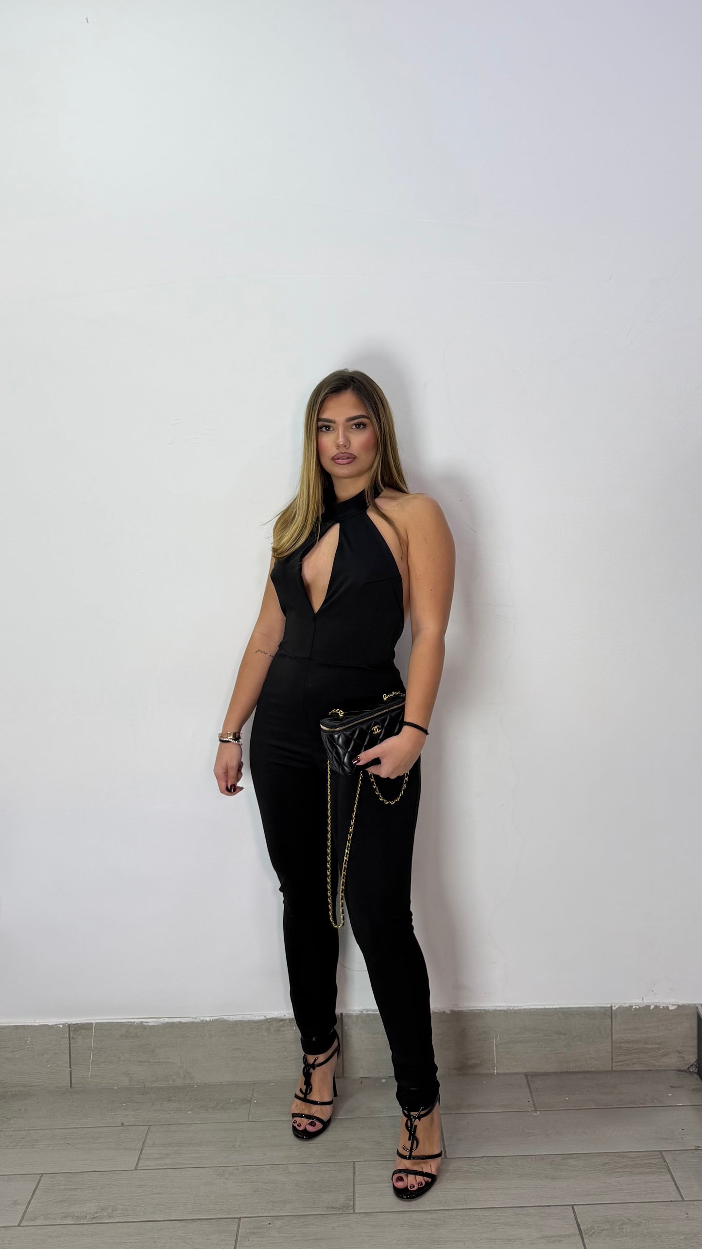Jumpsuit Eva Nera in Lycra 18420