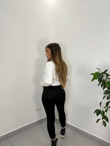 Leggings Amy Nero in licra LN44