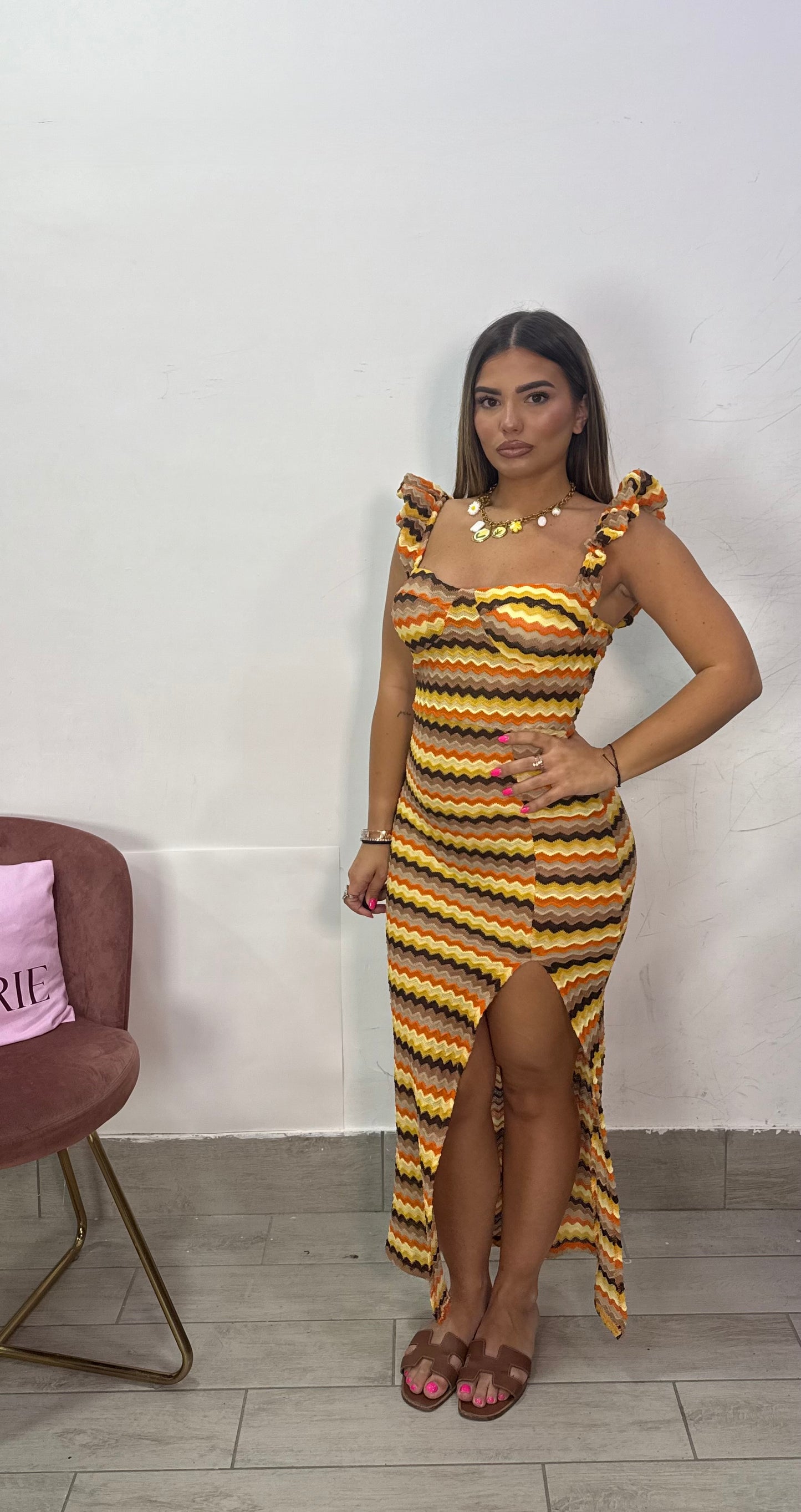 Dress Chora in Maglina Giallo 26710
