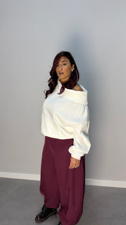 Felpa Perla Bianca Felpata 97037