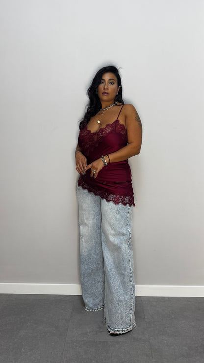 Top Camelia Bordeaux 7805