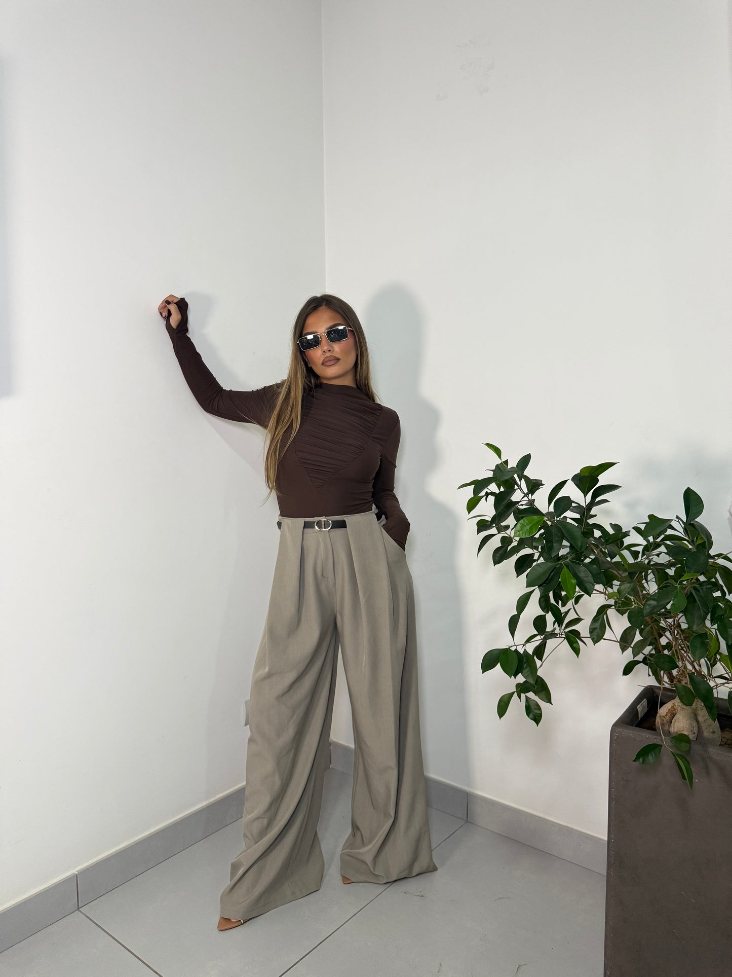 Pantalone Iconico Beige 18186