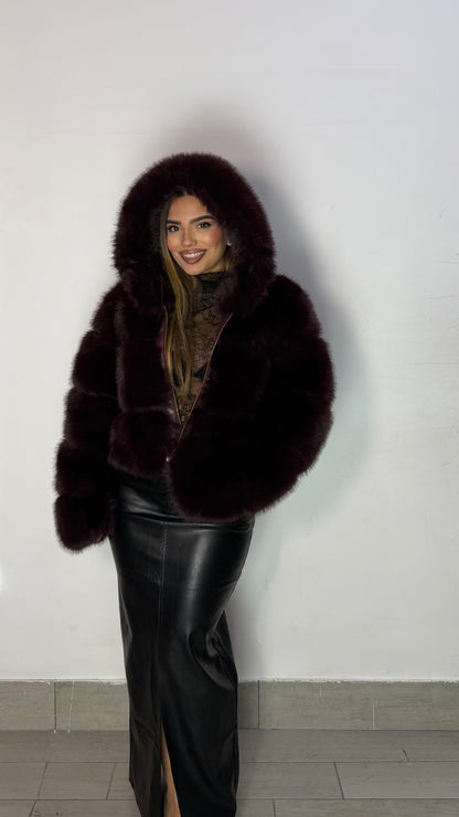 Ecofur Crop Polar Bordeaux 68341