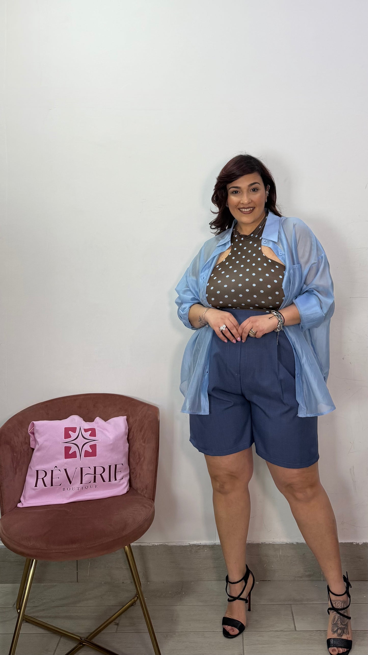 Pantaloncino Capri Bermuda Blu