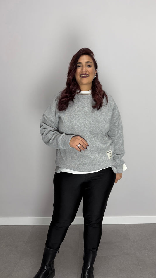 Felpa Mia Felpata Grigia FMF44