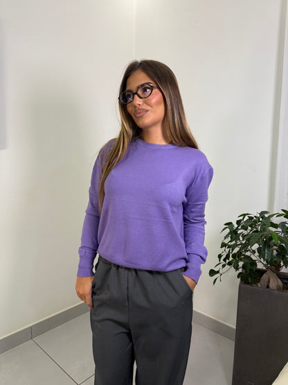 Pullover softy lilla H16-25