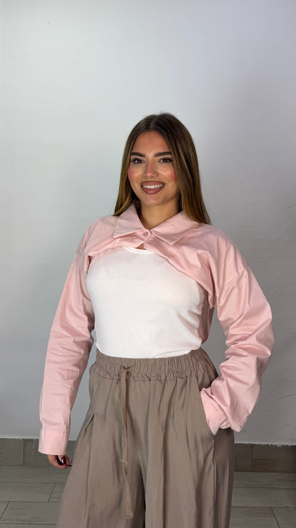 Top Nerea Rosa Canotta con Sovracamicia 60962