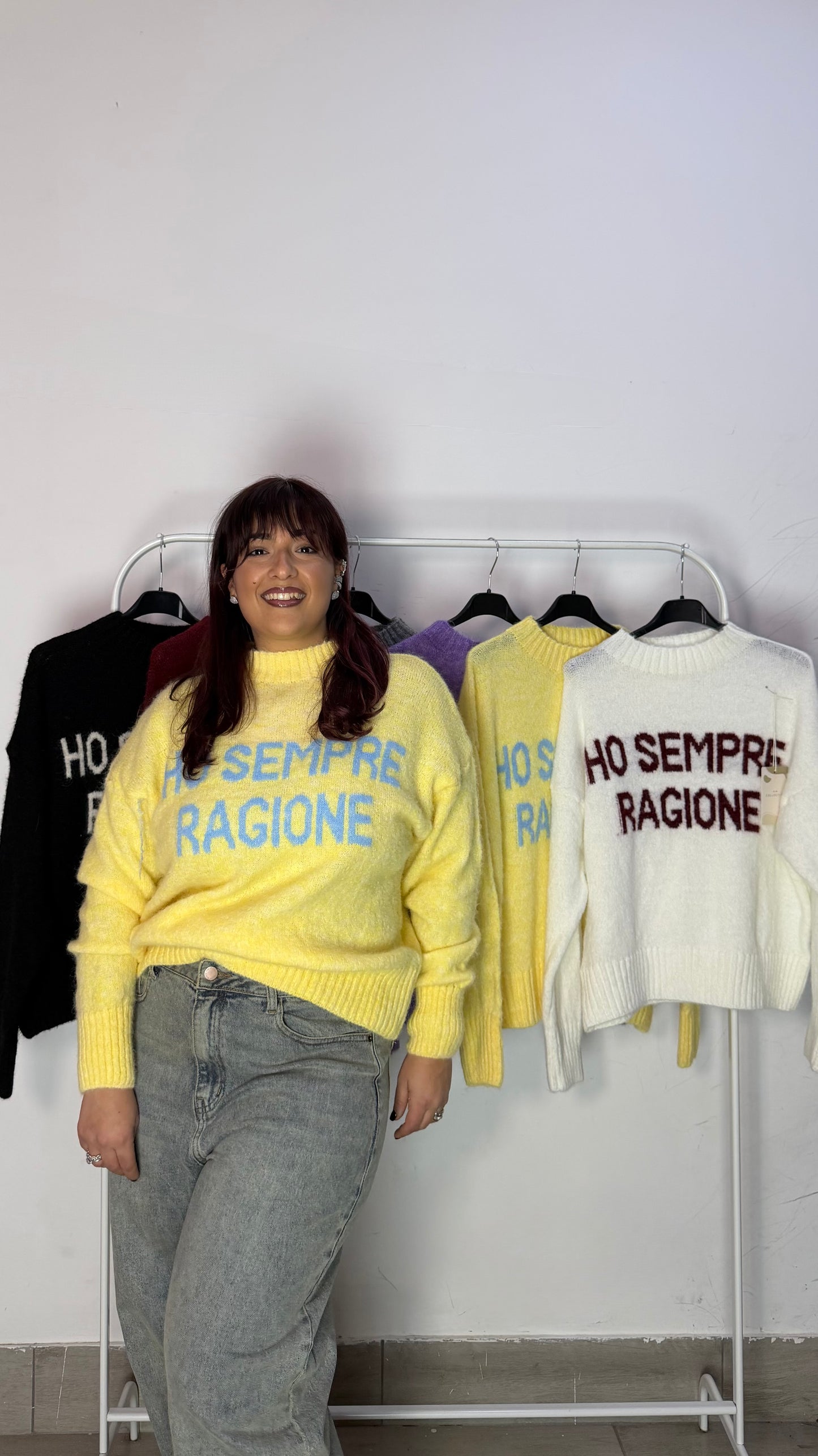Maglioncino Ho Sempre Ragione Giallo 3071