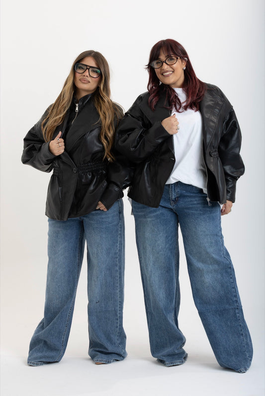 Giacca Eclissi Nera imbottita internamente da pelliccia 2476