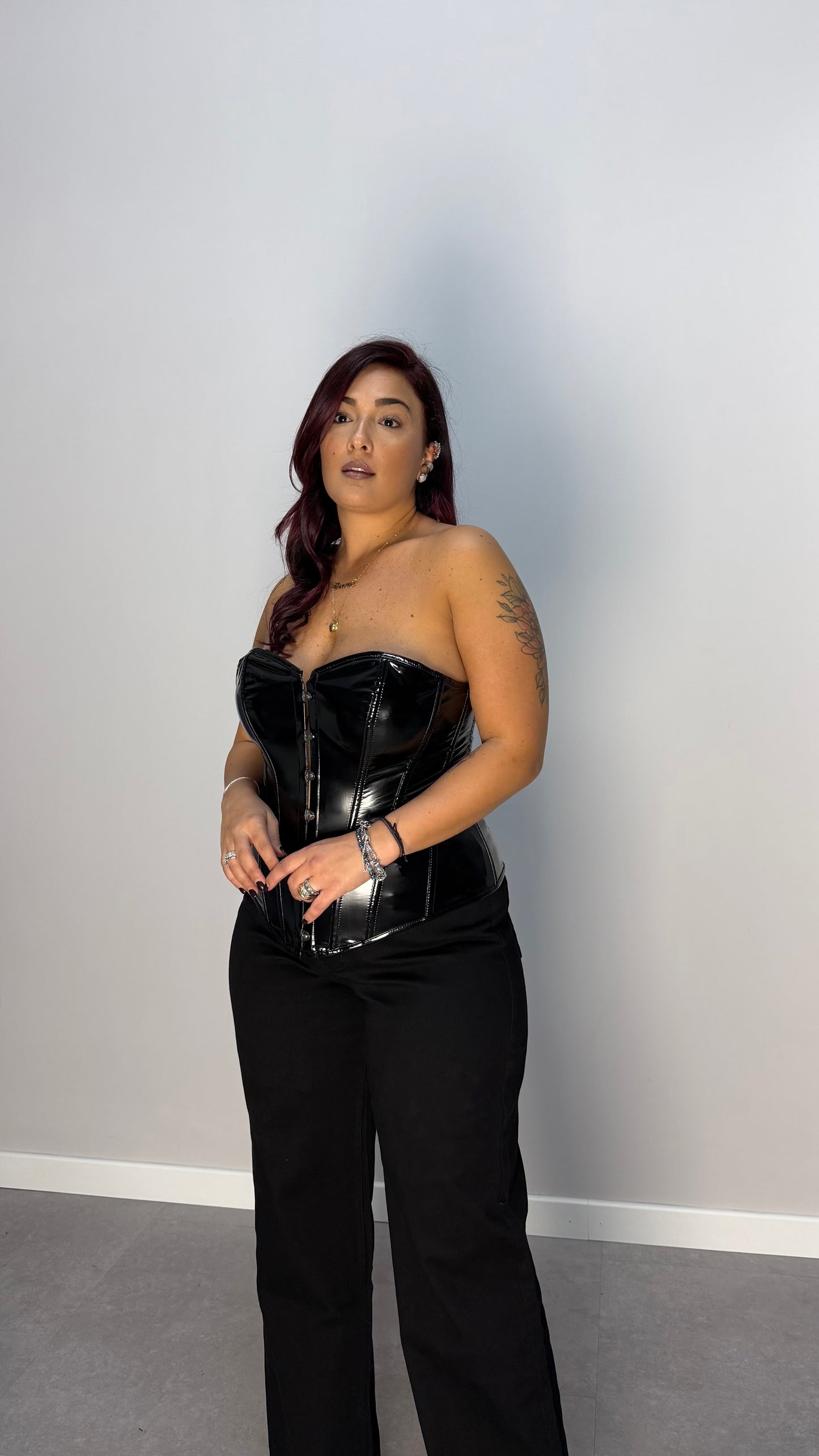 Top Black Widow steccato 3033