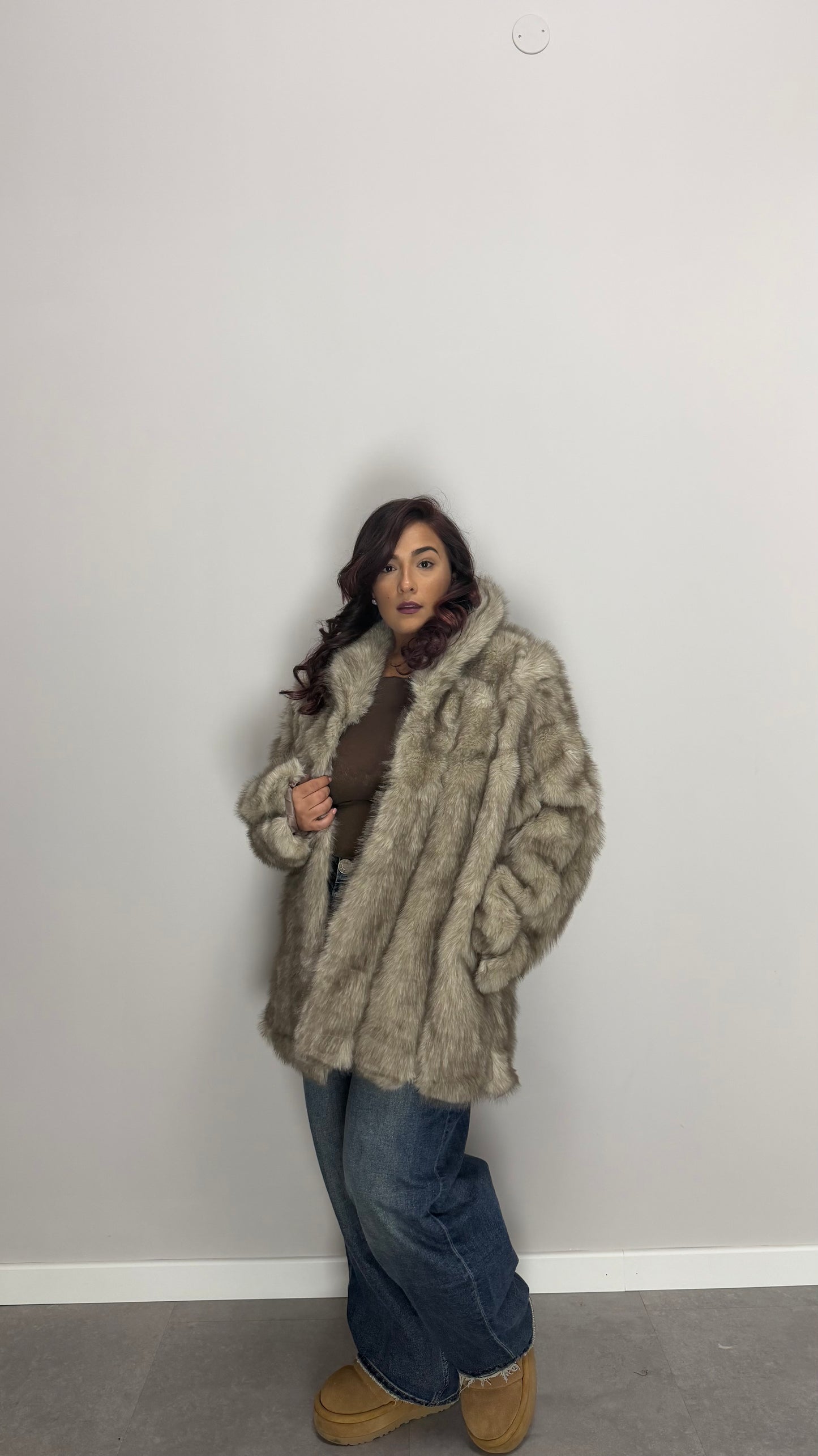 Ecofur Etta Long Marrone top quality 68348