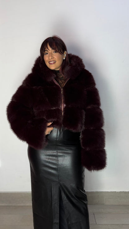 Ecofur Crop Polar Bordeaux 68341