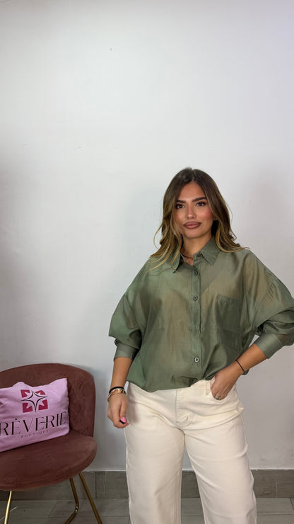 Camicia Velatissima Verde V6808