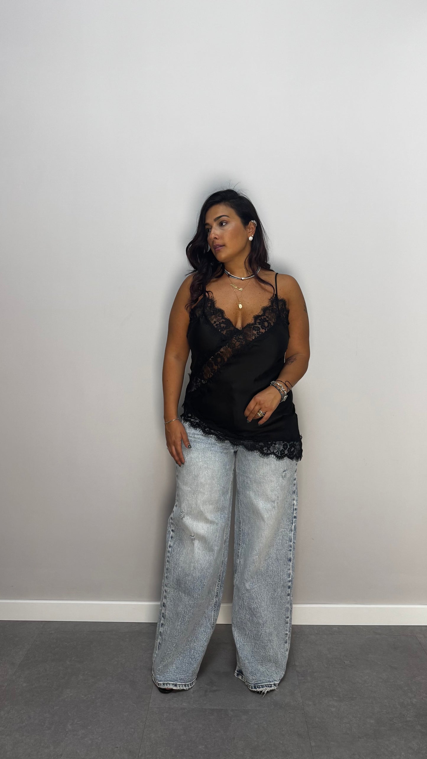 Top Camelia Nero 7805