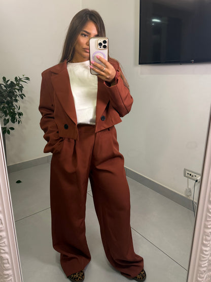 Tailleur Cropped Terracotta MLB10116