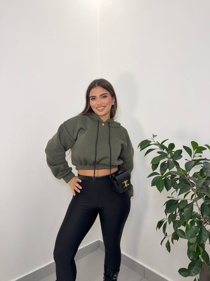 Felpa Mini Hood Felpata con Cappuccio FM44