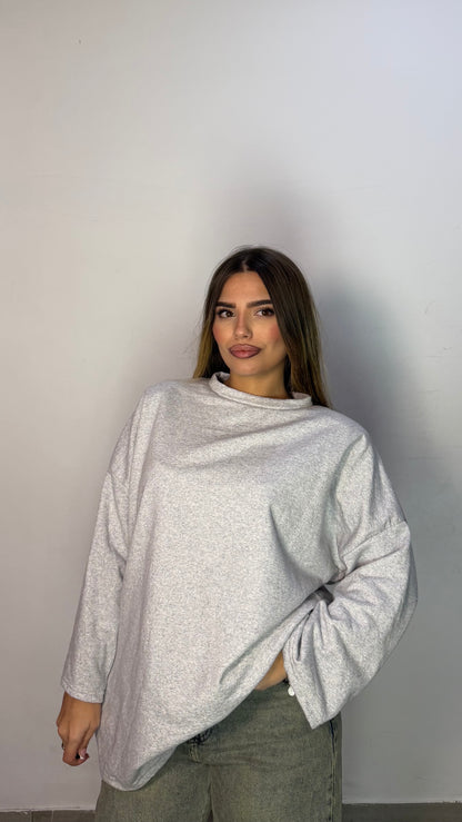 T-Shirt Silhouette con spalline Grigia TS44