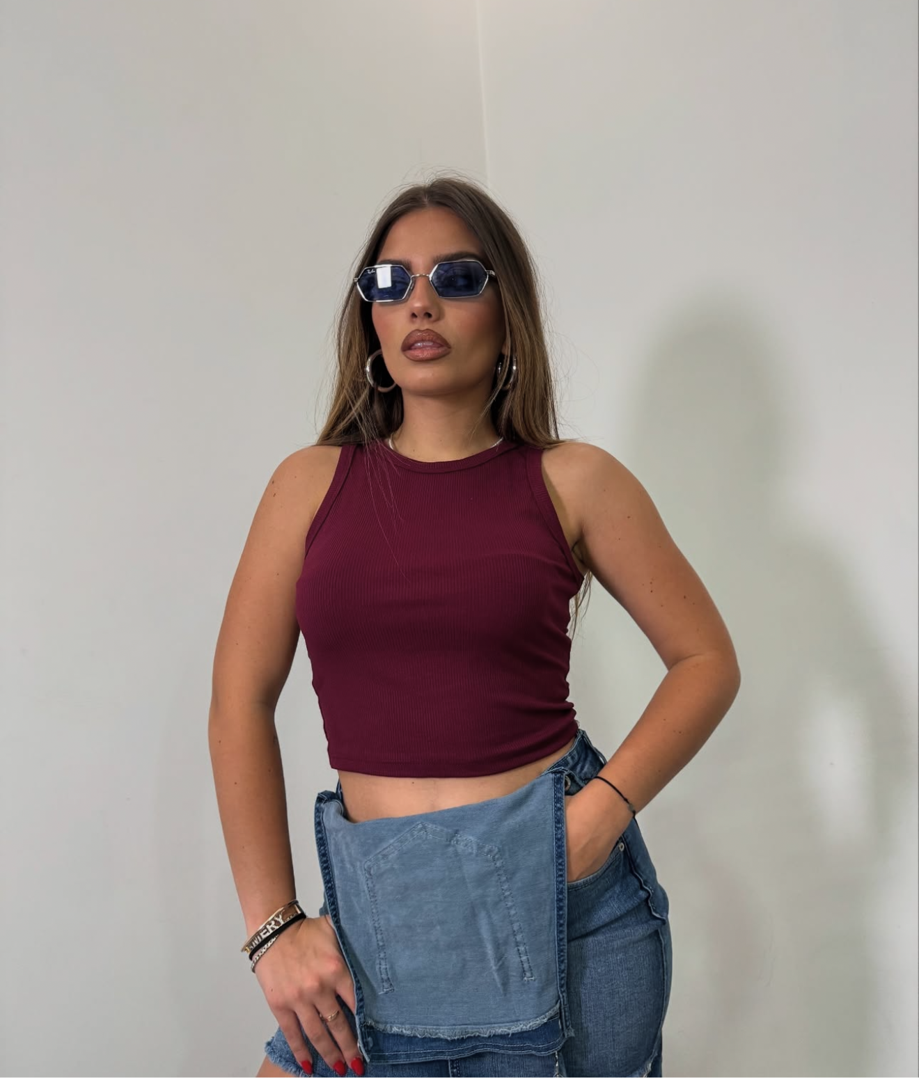 VESTITINO SALOPETTE JEANS CY 12