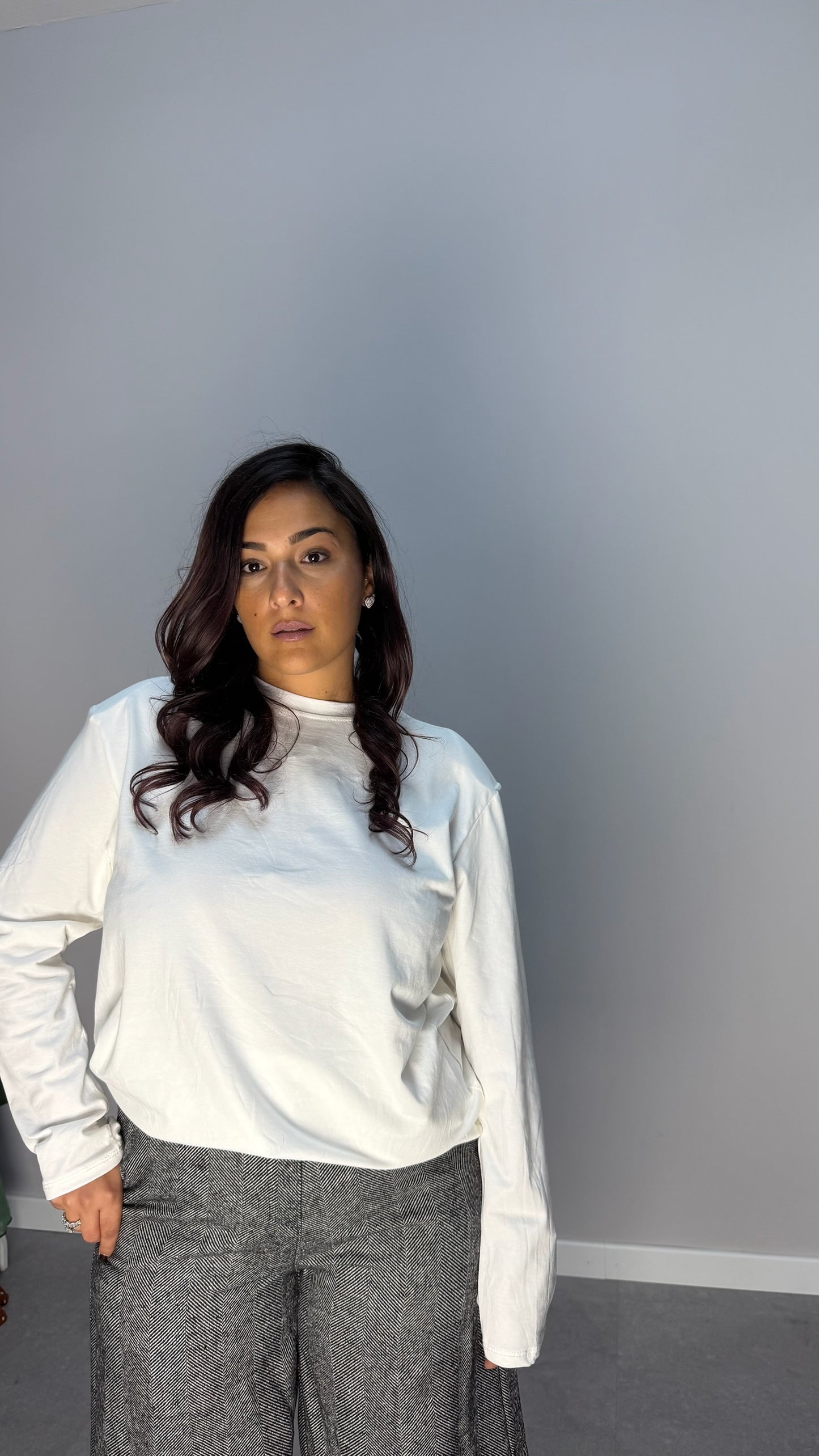 T-shirt Helena Bianco con spalline F0638