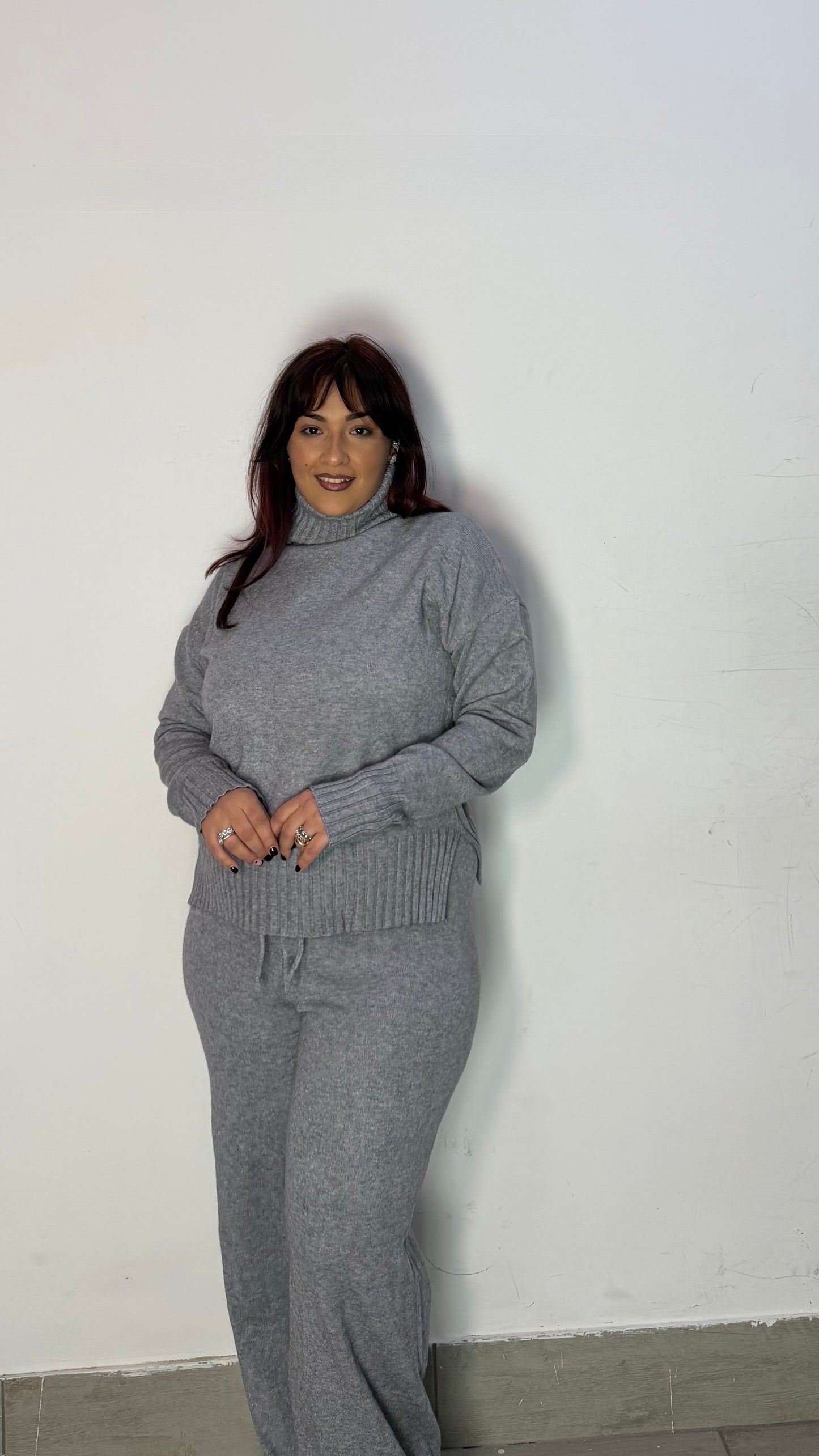 Coordinato Lovely 2.0 Grigio in Lana AL016