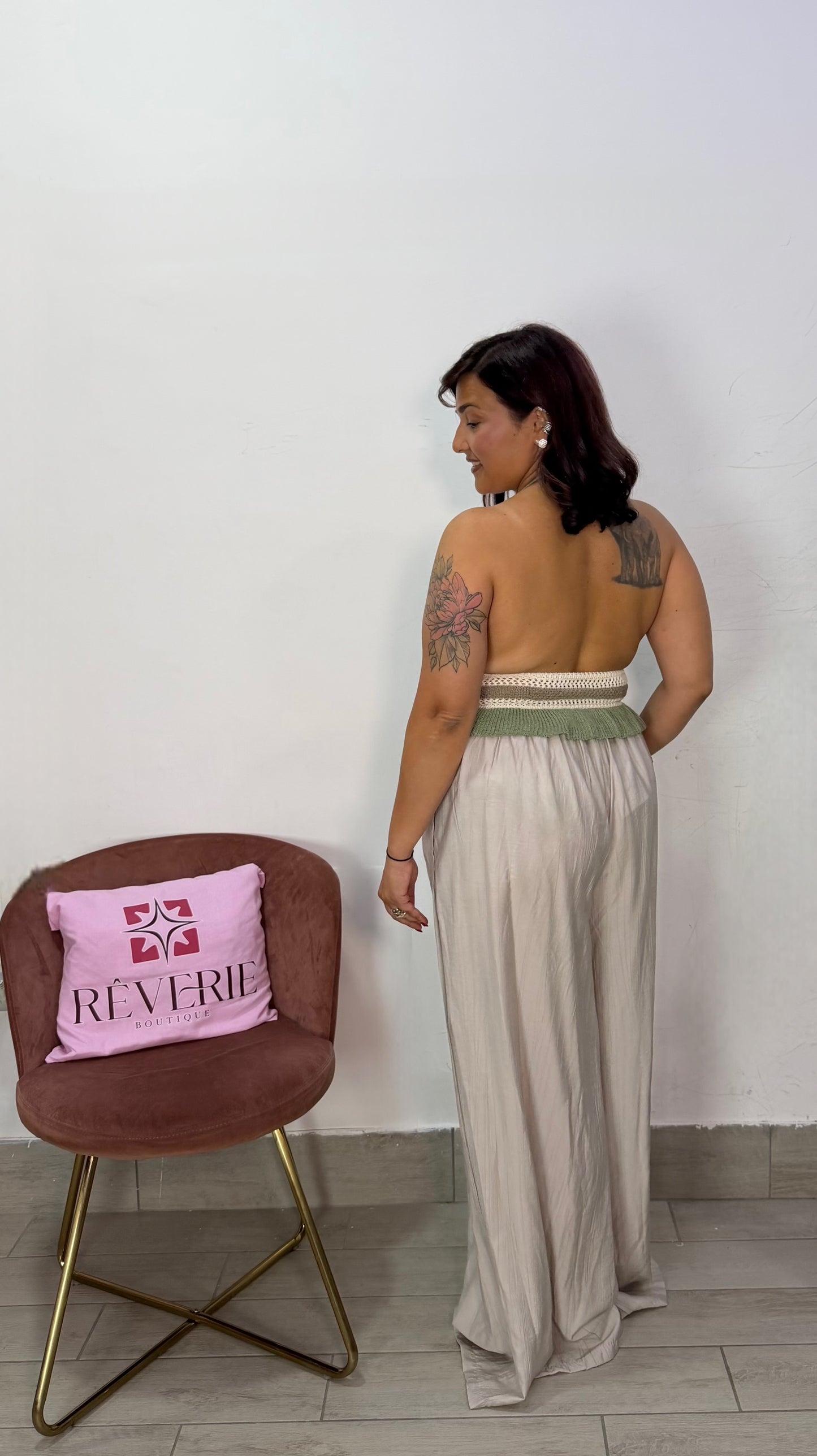 Pantalone Oasi Beige in tessuto 9297