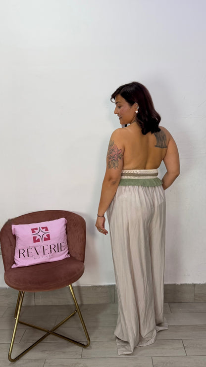 Pantalone Oasi Beige in tessuto 9297