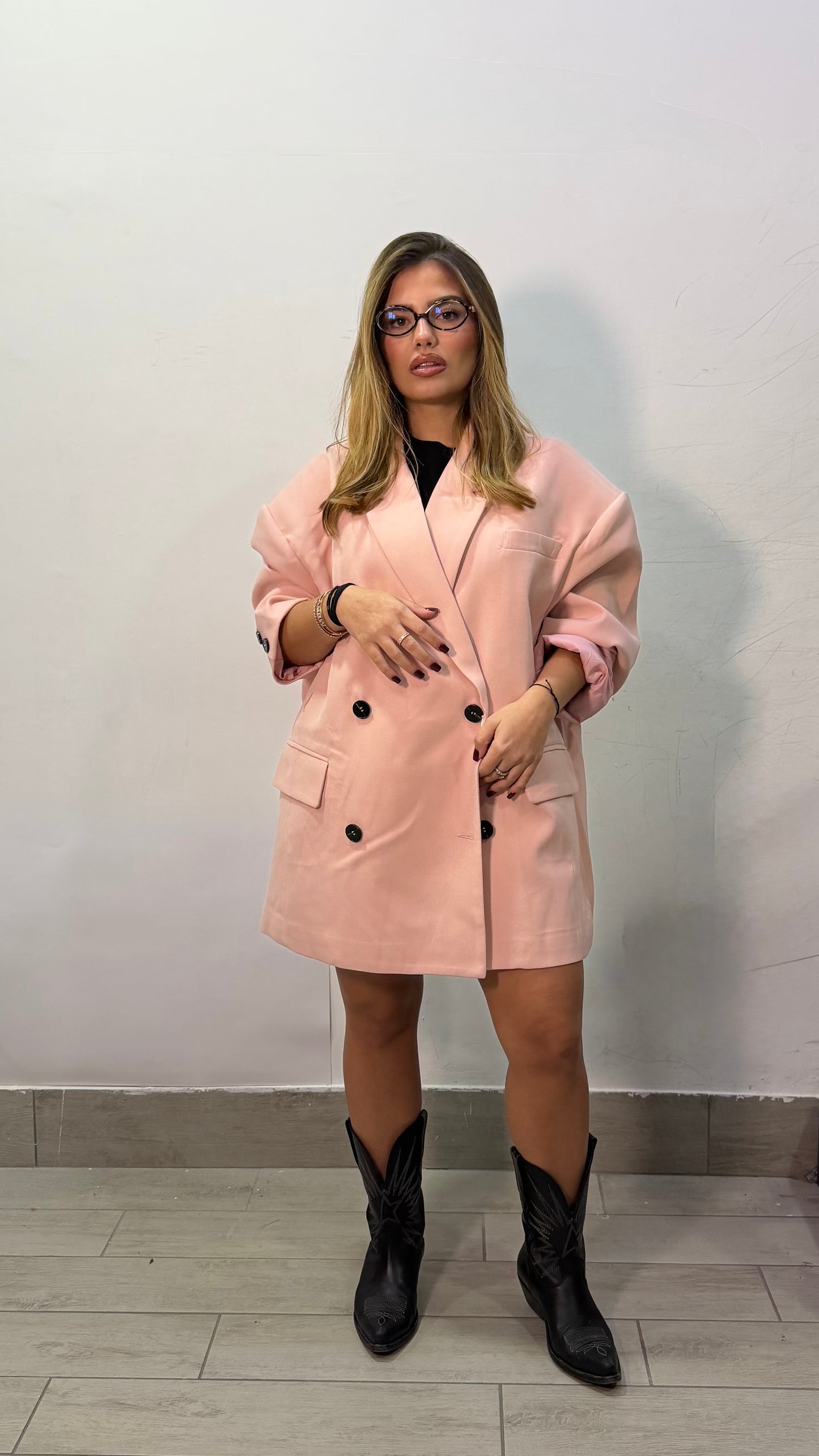 Tailleur Grace con pantaloncino Rosa HAR017