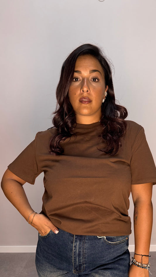 T-shirt Lumina Marrone 8869