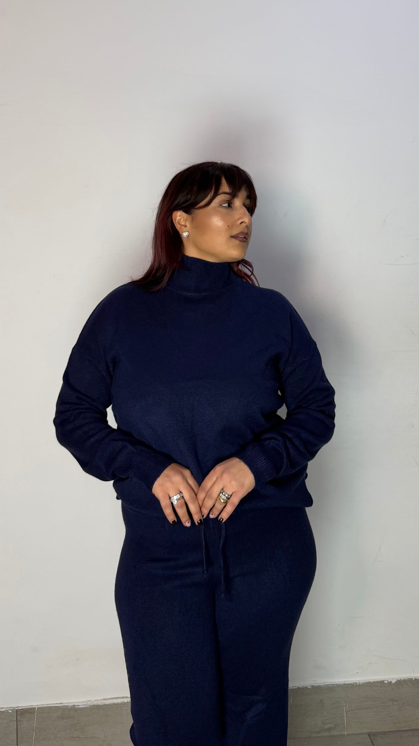 Coordinato Lovely 1.0 in Lana Blu AL016