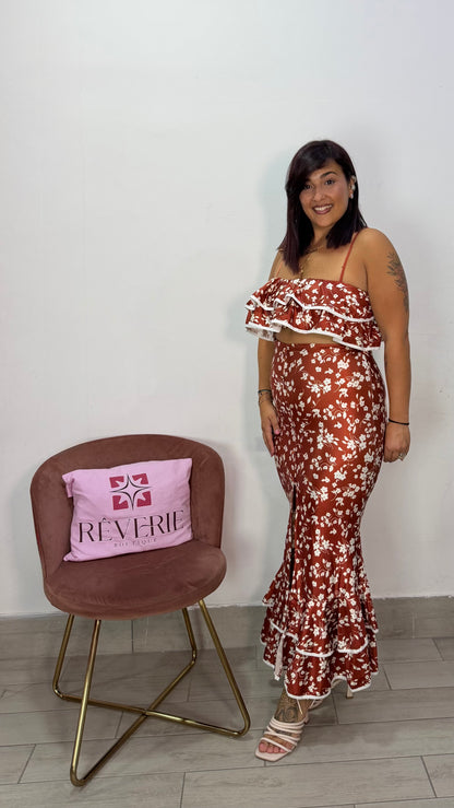Coordinato Reina Ruggine in lycra 26755